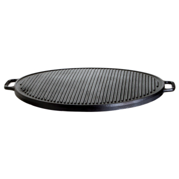 Cast iron grill plate set 2 with safety pilot