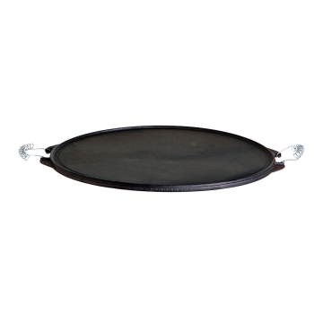Light cast iron grill plate (plancha) ø 38 cm