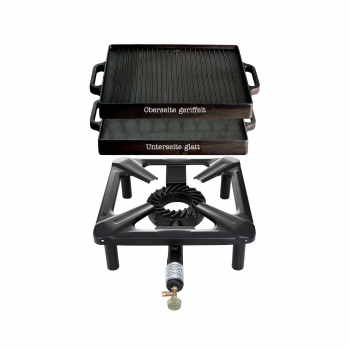 Stool cokker Set (small) with Cast iron plate 38 x 38 cm...