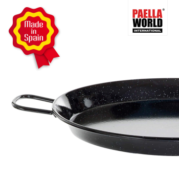 Stahl Schwarz 10 cm Paella-Pfanne schwarz emaillierter Edelstahl La Valenciana Pfanne 10 cm