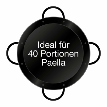 Paella pan enamelled ø 80 cm with four handles