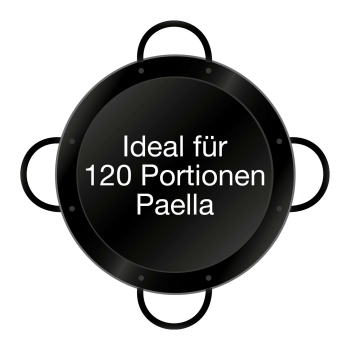 Paella-Pfanne emailliert Ø 115 cm mit 4 Griffen