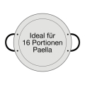 Paella-Pfanne aus Edelstahl Ø 55 cm