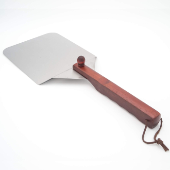 Pizza shovel stainless steel with wooden handle