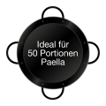 Paella-Pfanne emailliert Ø 90 cm mit 4 Griffen