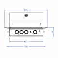 TOP-LINE - ALLGRILL CHEF "M" - BUILT-IN  with  Airsystem