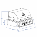 TOP-LINE - ALLGRILL CHEF "M" - BUILT-IN  with  Airsystem