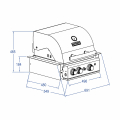 TOP-LINE - ALLGRILL CHEF "S" - BUILT-IN  with Airsystem