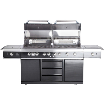 TOP-LINE - ALLGRILL EXTREM Light Steakzone® - BLACK with Air System
