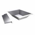 Stainlesssteel charcoal insert with divider for CHEF-series/Extrem/Ultra and outdoor kitchen
