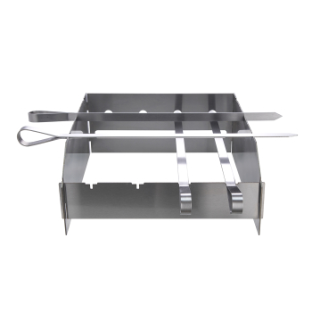 Stainlesssteel shish kebab set with splash guard for EXTREM, ULTRA and outdoorkitchen