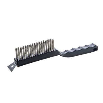 Cleaning brush for  cast iron plates 15/29x2.5 cm