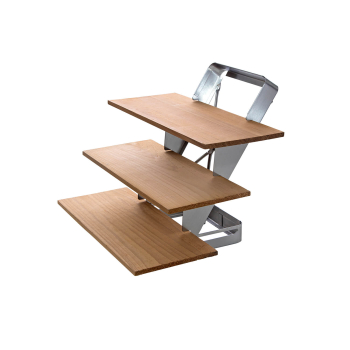 Smoking board stairs stainless steel, foldable incl. cedar planks