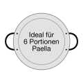 Paella pan stainless steel ø 38 cm