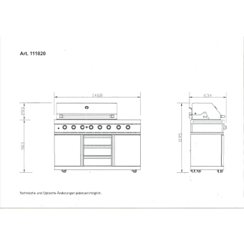 Outdoorküche-Küchensystem Ultra S8