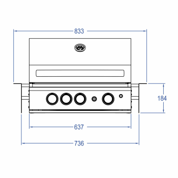 S4 MODULAR-CHEF L -stainless steel-
