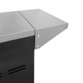 Weather protection cover for steak zone and side cooking cabinet