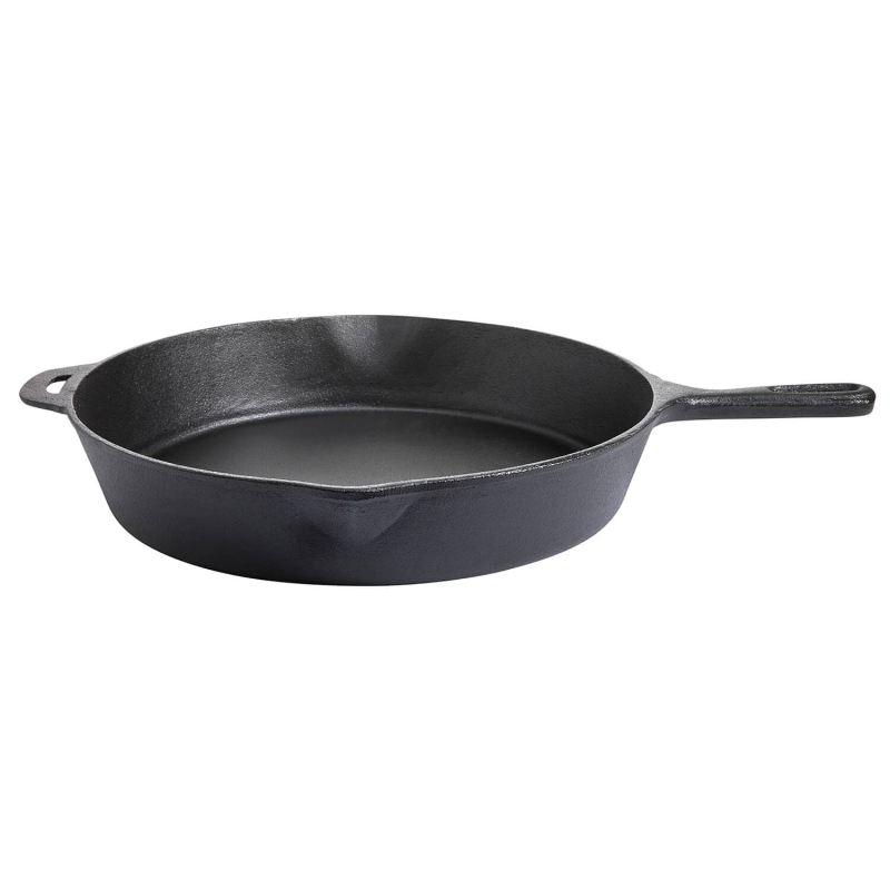 Cast iron pan with short handle and grip, Ø 39 x 6.5 cm