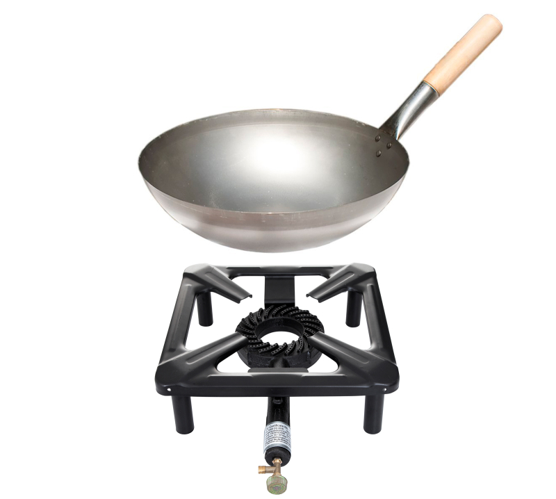 Tabulet cooker set with steel wok ø 30cm