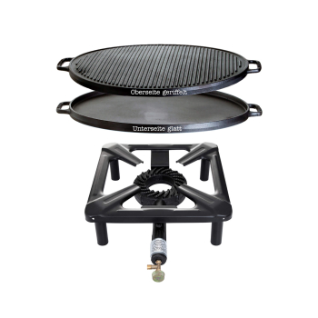 Stool stove set (large) with cast iron grill plate Ø 45 cm - without safety pilot